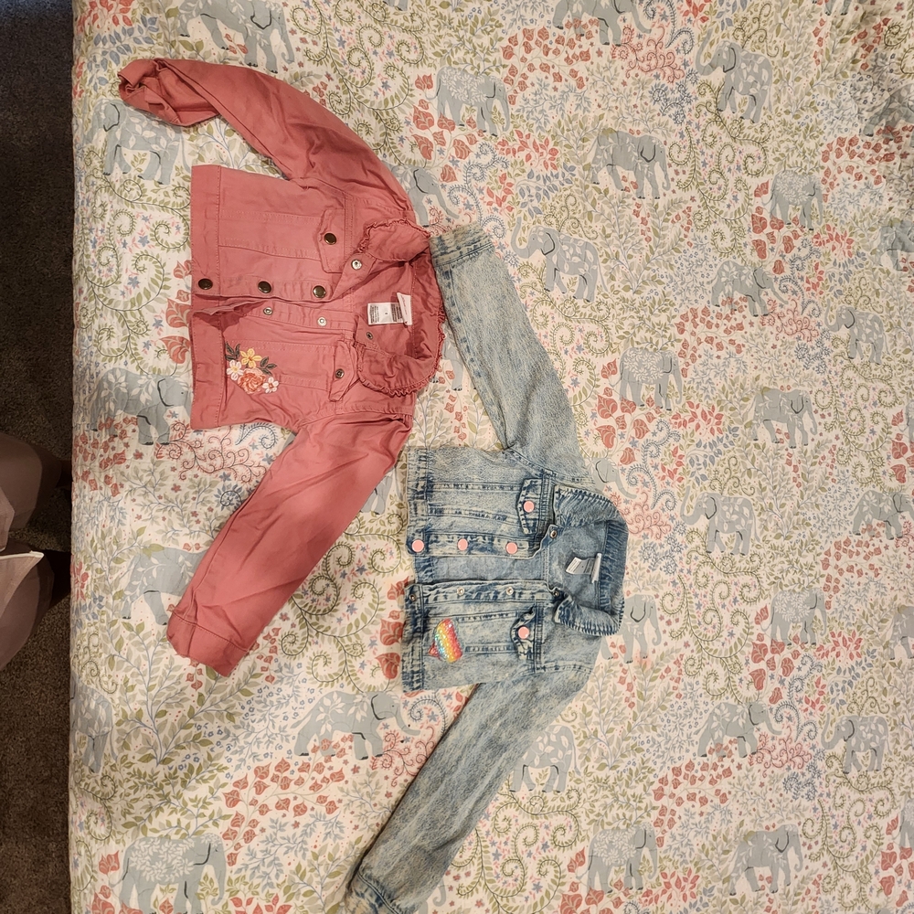 Little Lass Pink and Blue Jean Jackets